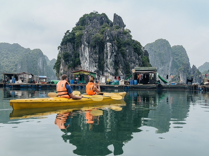 Vietnam kayak baie halong
